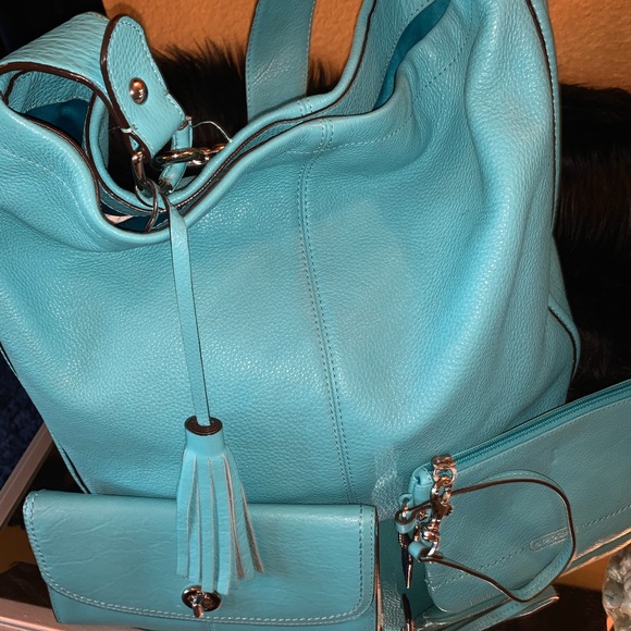 Coach Handbags - Coach Leather Bag, Wallet, & Coin Wristlet